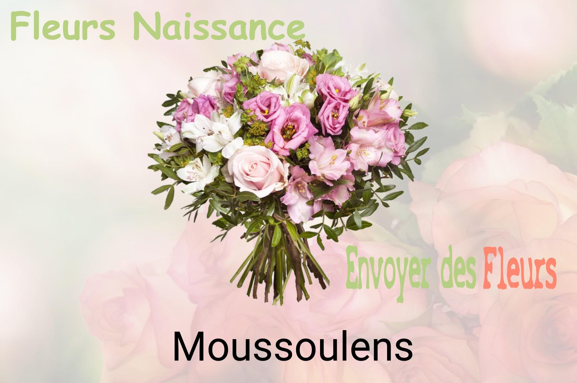 Bouquet de fleurs de naissance livré à Moussoulens